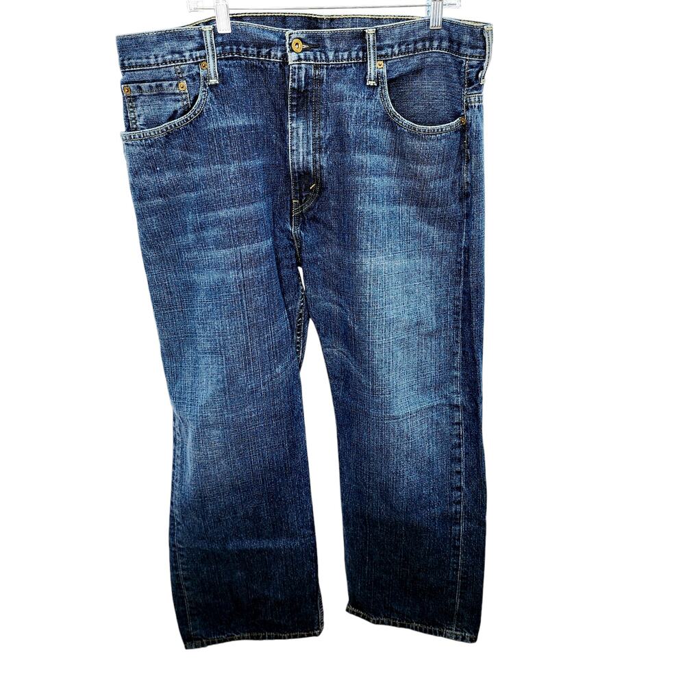 Levi 569 Men's Jeans 40 x28 Loose Straight Fit Dark Wash Denim